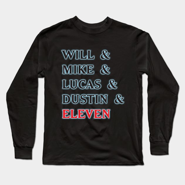 Stranger Names Long Sleeve T-Shirt by old_school_designs